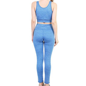 Ensemble de yoga pour femmes à haute élasticité, soutien-gorge de sport et leggings, vêtements de sport, ensemble de yoga pour femmes en 2 pièces - Product Image 3