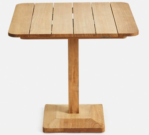 Table de bistrot en bois de teck - Product Image 1