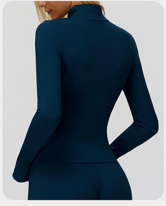 Wholesale Women's Full Sleeve Zip Up Shirt Premium Quality Casual Wear Front <b>Zipper</b> <b>Top</b> Custom Logo Available Long Sleeves Shirt - Product Image 3