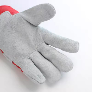 Gants de travail en cuir à prix de gros, vente chaude, en croûte de cuir de vachette, emballage personnalisé, marque privée, logo frontal, dernière arrivée - Product Image 3