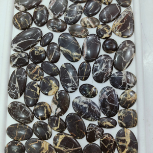 Piedra preciosa Coco Jasper Piedra preciosa Mezcla Forma y tamaño Coco Jasper Piedra preciosa Venta al por mayor Lote Hecho a mano - Product Image 1