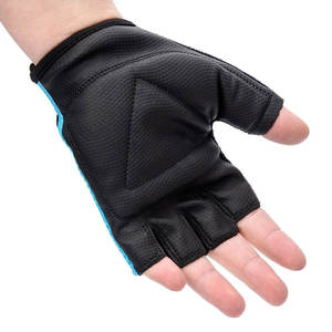 Customized Breathable Half <b>Finger</b> Cycling Gloves Non-Slip Adjustable <b>Strap</b> Bike Gloves Wholesale Factory Price Private Label - Product Image 4
