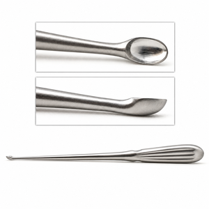 Dissecteur thoraco-lombaire angulaire 340 mm, pointe plaquée or, manche noir, instrument chirurgical de classe I - Product Image 5