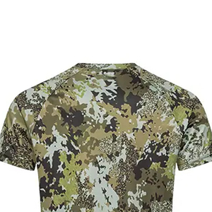 Men's Lightweight Breathable Soft Shell Hunting Outdoor Sports T-Shirt with <b>Woodland</b> Pattern - Product Image 4