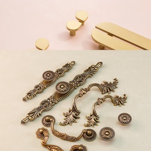 New Design Industrial Brushed <b>Brass</b> Cabinet Furniture Handle for Kitchen Wardrobe Dresser <b>Drawer</b> - Product Image 6