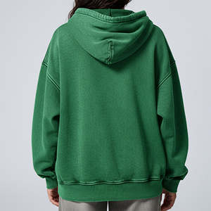 Sweat-shirt à capuche zippé uni pour femme, tendance, décontracté, avec logo sur le devant, pour femme, vêtements de sport - Product Image 3