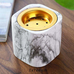 Epoxy Resin Bakhoor burner For Ramadan Eid Festive Gift Square Shaped Mabkhara Customized Hot Selling <b>Incense</b> Burner - Product Image 1