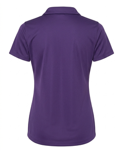 Polo Morado para Mujer, Manga Corta, Color Sólido, Informal, Tejido, 100% Poliéster, Corte Regular - Product Image 4