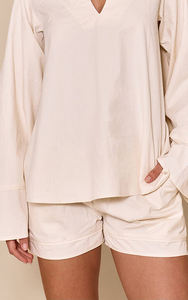 Ensembles T-shirts et Shorts d'été 2026 en Coton Vintage Délavé à l'Acide pour la Vente en Gros – Manches Longues et Shorts - Product Image 4