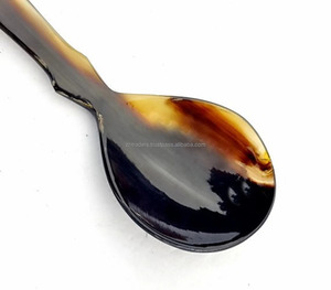 Ensemble de cuillères en corne de buffle polies à la main, écologiques, designs personnalisés pour la vaisselle, cadeaux, accessoires de cuisine (qualité alimentaire) - Product Image 6