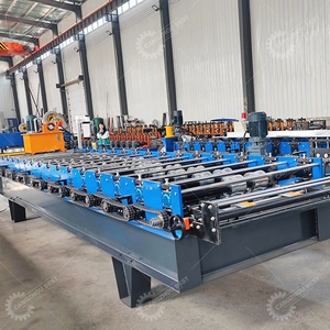 Máquina Formadora de Rollos de Láminas Trapezoidales de Acero Galvanizado de Alto Rendimiento Popular <span class=keywords><strong>en</strong></span> Irak - Product Image 3