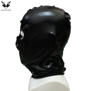 Capucha y Cubrecabeza Negra Premium para Hombres y Mujeres, Ropa Sexy para Club, Cubrecabeza Completo, Disfraz de Cosplay, Transpirable, de Cuero Sintético - Product Image 4