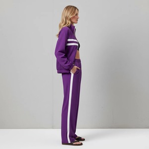 Women's Sportswear Hooded Solid Athlete <b>Jacket</b> Gym <b>Yoga</b> Set Crop Sweater Drawstring Hoodies Sweatsuit Jogging Suit - Product Image 4