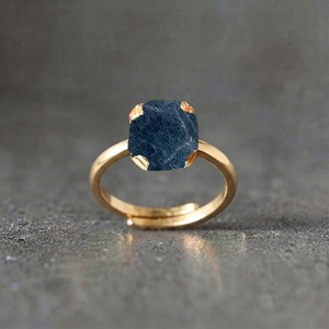 Bague de fiançailles en laiton plaqué or avec diamant Herkimer naturel brut certifié, ajustable, en quartz, vente en gros - Product Image 5