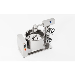 Olla de vapor encamisada con inducción rotativa Amicook 380V/440V, modelo elegante para preparación de alimentos, servicio de alimentos, cocina automatizada. - Product Image 2