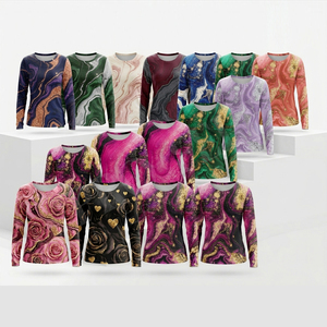 Ropa Deportiva para Mujer, Camiseta de Yoga de Manga Larga, Personalizada, Abstracta, para Entrenamiento, Atlética, Transpirable, de Secado Rápido, para Gimnasio - Product Image 1