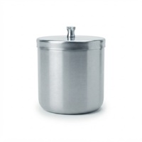 Pot à pansements chirurgical en acier inoxydable avec couvercle et bouton, conteneur en coton de haute qualité pour usage hospitalier DE 2675 DE 2681