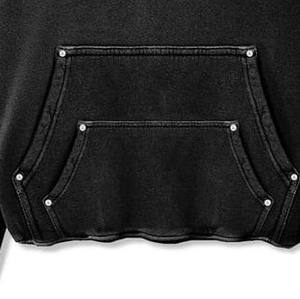 Sudaderas con Pedrería Estilo Bling para Hombre, Venta al Por Mayor, Color Personalizado, 100% Algodón, Cómodas, Transpirables, con Cierre, Estilo Urbano para Invierno - Product Image 3