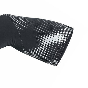 Manchon de compression léger et coloré pour bras, protection UV, cyclisme, basketball, sport, extérieur, nouveau design personnalisé, noir, avec logo - Product Image 5