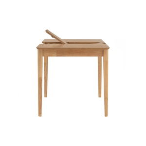Modern Minimalist <b>Solid</b> <b>Wood</b> Extendable Dining <b>Table</b> Rectangular Kitchen <b>Table</b> with Tapered Legs Elegant <b>Table</b> - Product Image 4