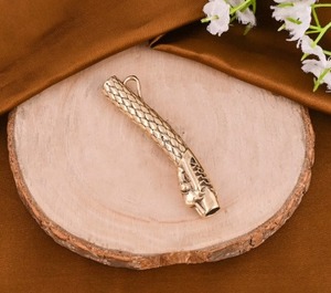Pendentif de collier unisexe en laiton, fait main, style vintage, motif snuff, taille 60x10MM, à vendre pour l'exportation - Product Image 3