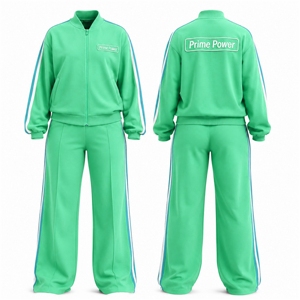Ensemble de survêtement athlétique deux pièces pour femme 2026 – Veste et pantalon assortis – Tenue de sport décontractée – Fournisseur en gros de vêtements - Product Image 1
