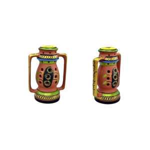 Farol Decorativo para el Hogar, Hecho a Mano, de Arcilla Cilíndrica, Ecológico y Resistente al Calor - Product Image 1