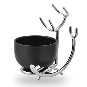 <b>Shaving</b> Brush Set Professional Stainless Steel Top Quality With Black Solid Wood Handle <b>Shaving</b> <b>Kit</b> for Men Includes <b>Shaving</b> - Product Image 2