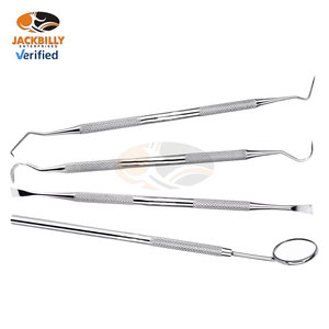 Kit de nettoyage dentaire manuel 4 pièces, détartreur, outils dentaires professionnels en acier inoxydable, instruments chirurgicaux CE - Product Image 3