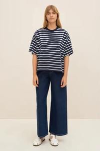 Women's Short Sleeve Cotton Jersey T-Shirt Casual Solid Color Regular Fit Knitted Plain Dyed <b>Top</b> - Product Image 6