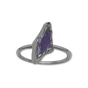 แหวนดีไซน์ใหม่ ชุบโรเดียมสีดำด้าน งานแฮนด์เมด ประดับเพชรแบบฝังขอบ แหวนแท้ งานแฮนด์เมด ขายดีที่สุด - Product Image 6