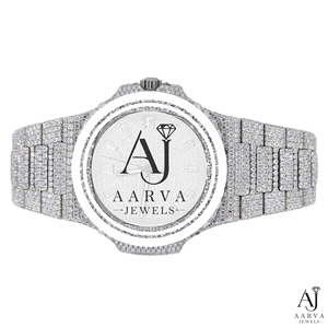 Silver Dial Mechanical Watch Stainless Steel Band 18mm Crystal Bezel Analog Round Case Rhinestone Strap Dress Watch for Women - Product Image 4