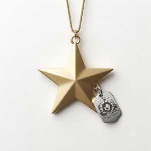 Pendentif étoile 3D multicouche en laiton pour espaces intérieurs, ambiance festive et décorations saisonnières - Product Image 5