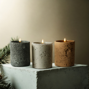 Bán Buôn 10Oz Hiện Đại Rỗng Thô Xi Măng Nến Tàu Nồi Container <span class=keywords><strong>Handmade</strong></span> Sang Trọng Người Bạn Đời Bê Tông Nến Jar Chủ - Product Image 4