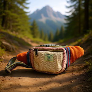 Sac banane en coton et chanvre avec ceinture confortable pour les aventures en plein air - Product Image 3