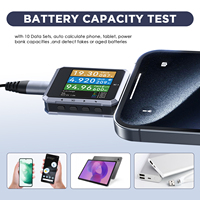 Testeur de puissance USB C 4-50V avec puce E-Marker et écran LCD 1,54 pouces, enregistrement des données