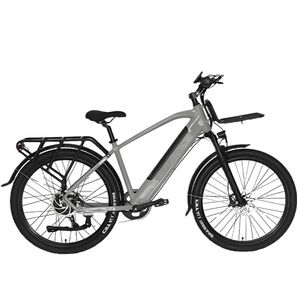 Pneu de 26*2,1 pouces, corps en acier au carbone, moteur sans balais, batterie au lithium 48V 10,4ah, double siège, vélo de sport électrique urbain - Product Image 2