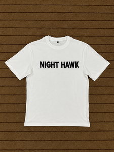 T-shirt en coton Night Hawk à col rond et manches courtes, unisexe, décontracté, imprimé, respirant, coupe classique - Product Image 1