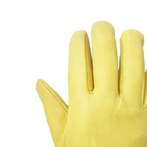 Factory Made Custom Design Cow Leather Safety <b>Gloves</b> Top Quality Custom Leather Material Made Safety <b>Gloves</b> - Product Image 4