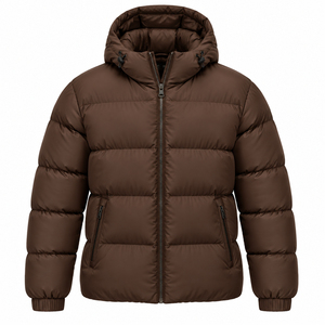 Eco-Friendly Quick Dry <b>Waterproof</b> <b>Warm</b> Winter Puffer Jacket for MenFashion Style Solid Color Streetwear - Product Image 4
