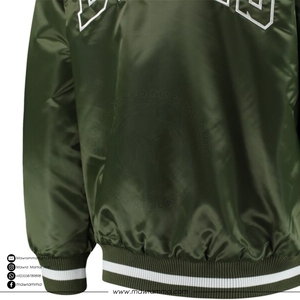 Blouson Bomber Unisexe Premium Personnalisé en Satin Formel avec Lettres, Camouflage, Patchwork et Motifs en Relief, Coupe Ample, Imperméable et Respirant, Printemps - Product Image 6