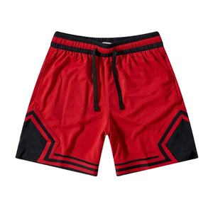 กางเกงขาสั้นบาสเก็ตบอลสำหรับผู้ชายกางเกงขาสั้นสไตล์ตาข่ายสำหรับใส่เล่นฟิตเนสวิ่งแบบลำลองผลิตตามสั่ง - Product Image 1