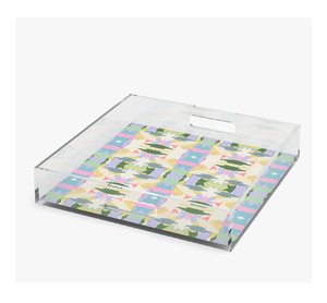 Meilleur plateau de service décoratif en acrylique pour la maison, design personnalisé, artisanat transparent pour dîner romantique, organisateur d'ambiance - Product Image 6