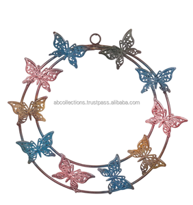 Ornements de Noël artificiels suspendus en tôle de fer ignifuge, forme personnalisée pour la décoration de la maison pendant les fêtes, boules de Noël festives - Product Image 1