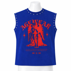 T-shirt sans manches tendance, couleur unie, coupe ample, pour la mode streetwear quotidienne, t-shirts sans manches pour hommes - Product Image 5