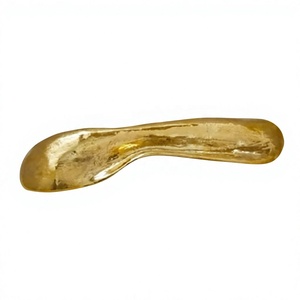 <b>Decorative</b> brass furniture handle Ring shape cabinet <b>knob</b> Gold finished <b>drawer</b> pull Contemporary textured handle - Product Image 5