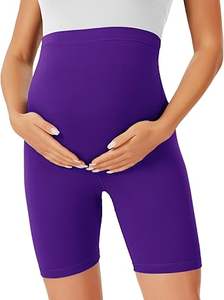 Shorts de Maternidad de Secado Rápido, Cómodos, Transpirables, Elásticos, Sin Costuras, con Logotipo Personalizado, Shorts Deportivos Sexys de Verano para Embarazadas - Product Image 5