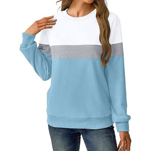 Womens <b>Sweatshirts</b> Cotton Crewneck Tops Long Sleeve <b>Cute</b> Lightweight Fall Winter Loose Casual Pullover with Pockets Comfortable - Product Image 5