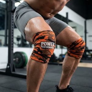 Attelles de genou réglables robustes et de qualité supérieure pour haltérophilie, tractions et musculation, avec bandes de maintien pour poignets. - Product Image 2
