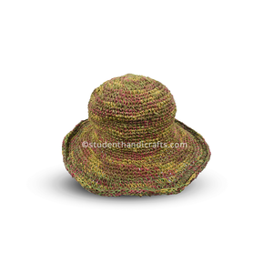 Chapeau artisanal rustique en chanvre écologique fait main - Product Image 2